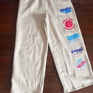 Poppi tan sweatpants large target brand new